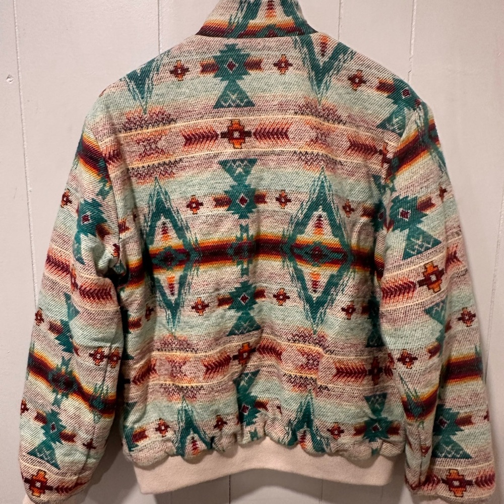 Aztec Patterned Bomber Jacket - Picture 4 of 4